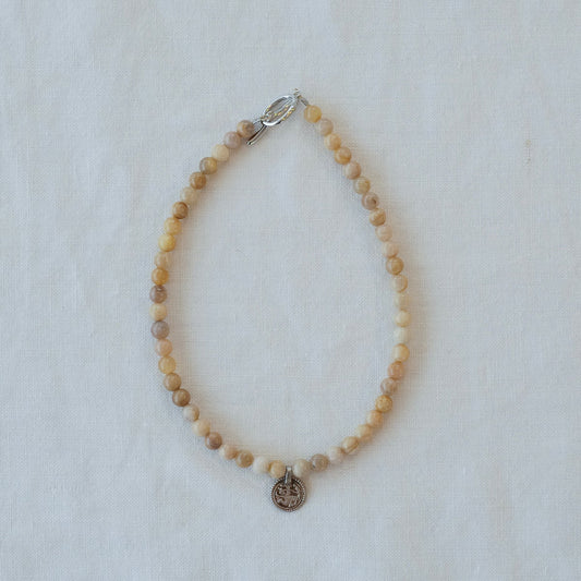 Natural Stone Choker - Yellow Sunstone