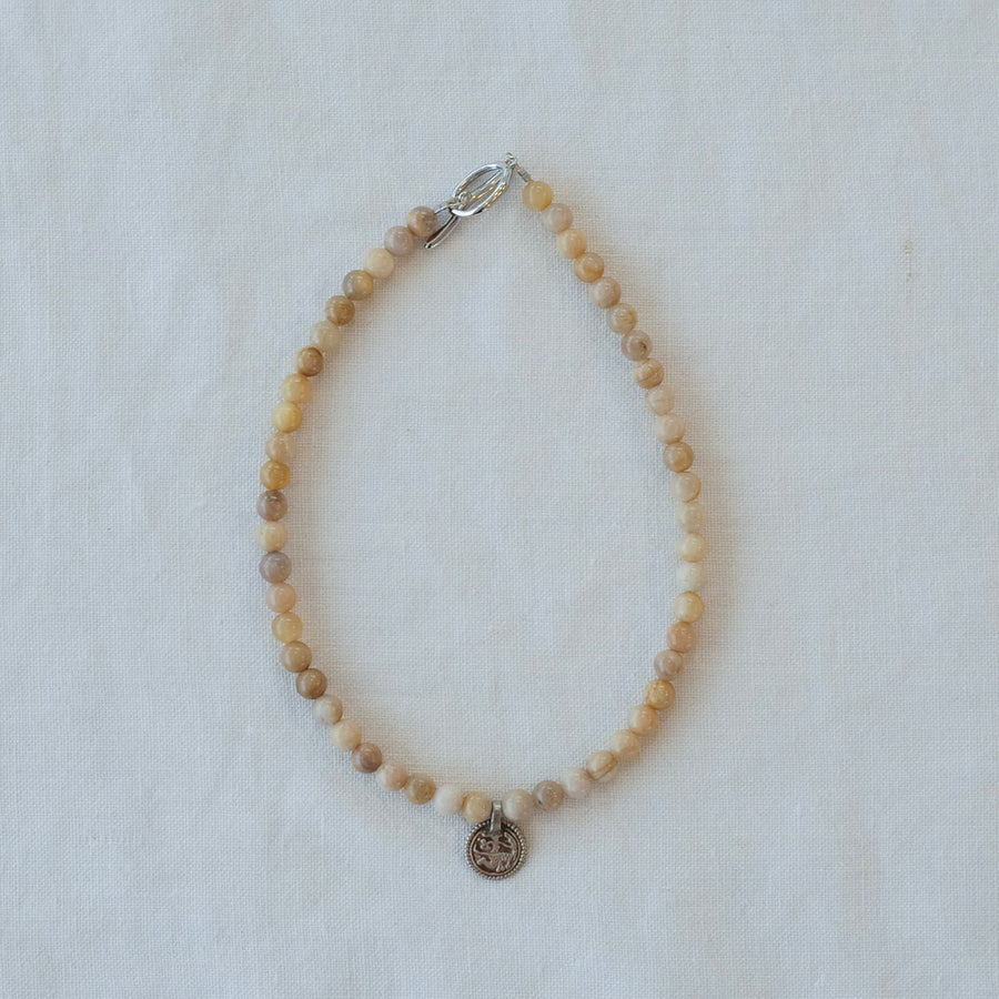 Natural Stone Choker - Yellow Sunstone