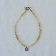 Natural Stone Choker - Yellow Opal