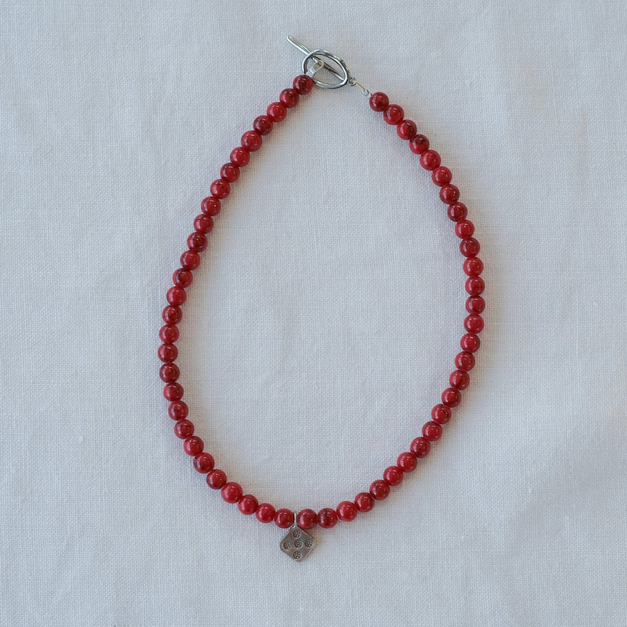Natural Stone Choker - Red Turquoise
