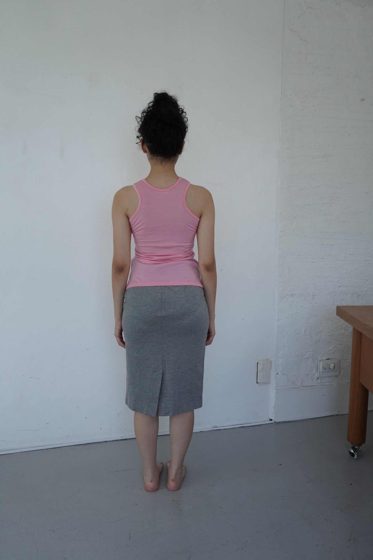 American Sleeve Tank Top / African Wool Jersey