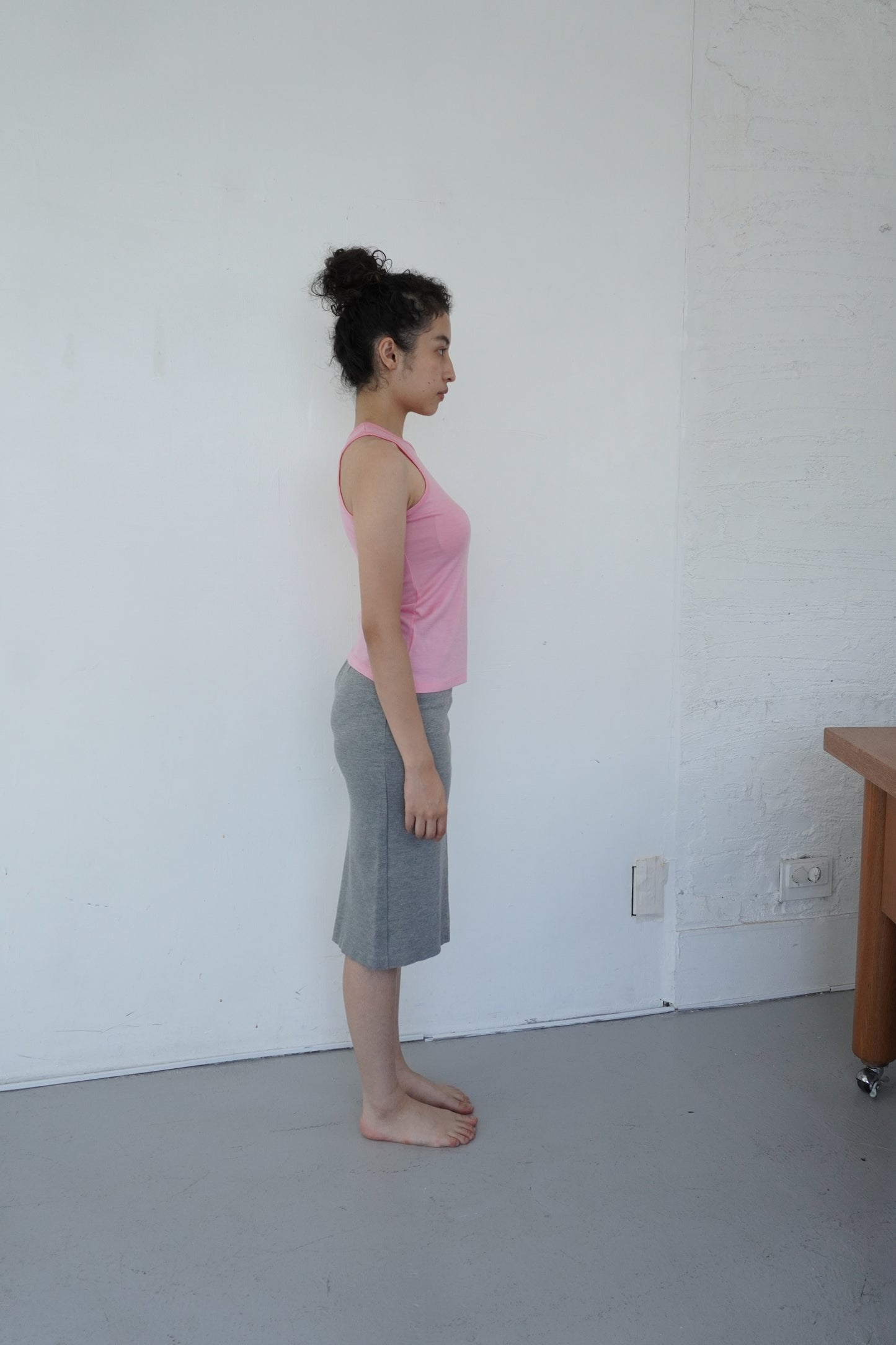 American Sleeve Tank Top / African Wool Jersey
