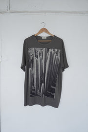 Front Panel Tee in Desert Cactus  / Cloud Wool Jersey